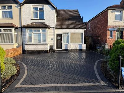 Block paved driveway