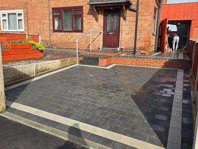 Block paved driveway