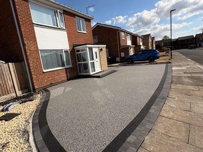 Resin bound driveway