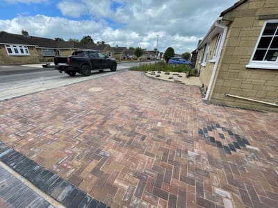 Block paving driveway