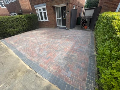 Block paving driveway