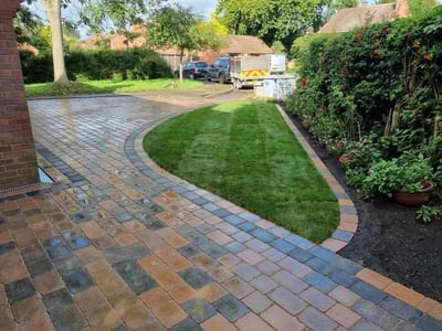 Block paving driveway