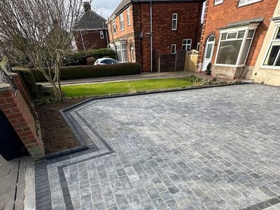 Block paving driveway