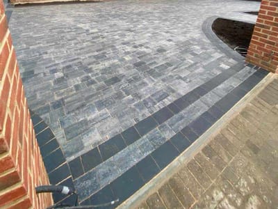 Block paving driveway