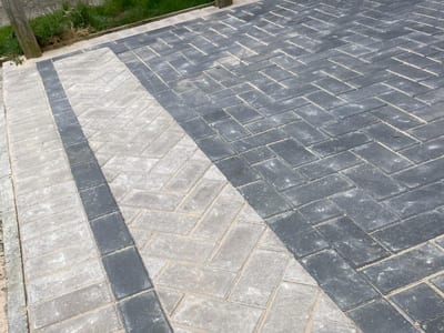Block paving driveway