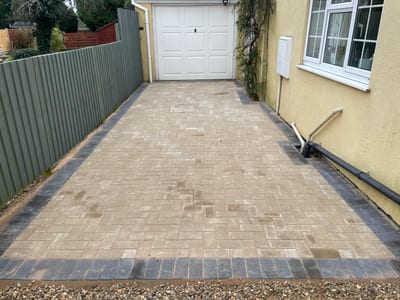 Block paving driveway