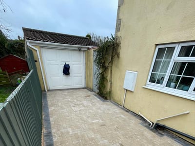Block paving driveway