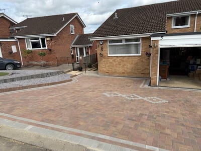 Block paving driveway