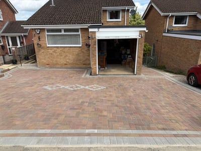 Block paving driveway