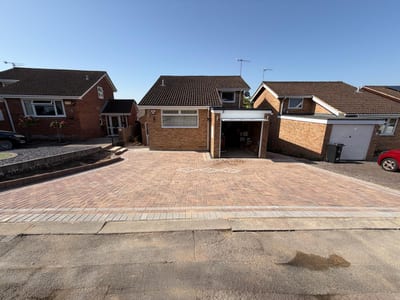 Block paving driveway