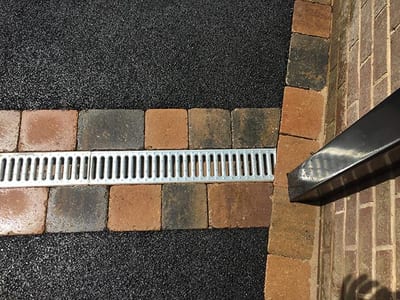 Driveway drainage channel