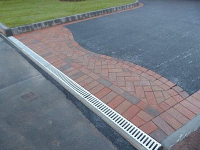 Driveway drainage channel