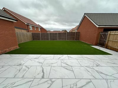 Porcelain patio